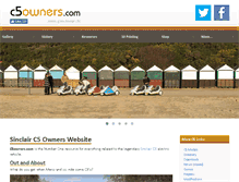 Tablet Screenshot of c5owners.com